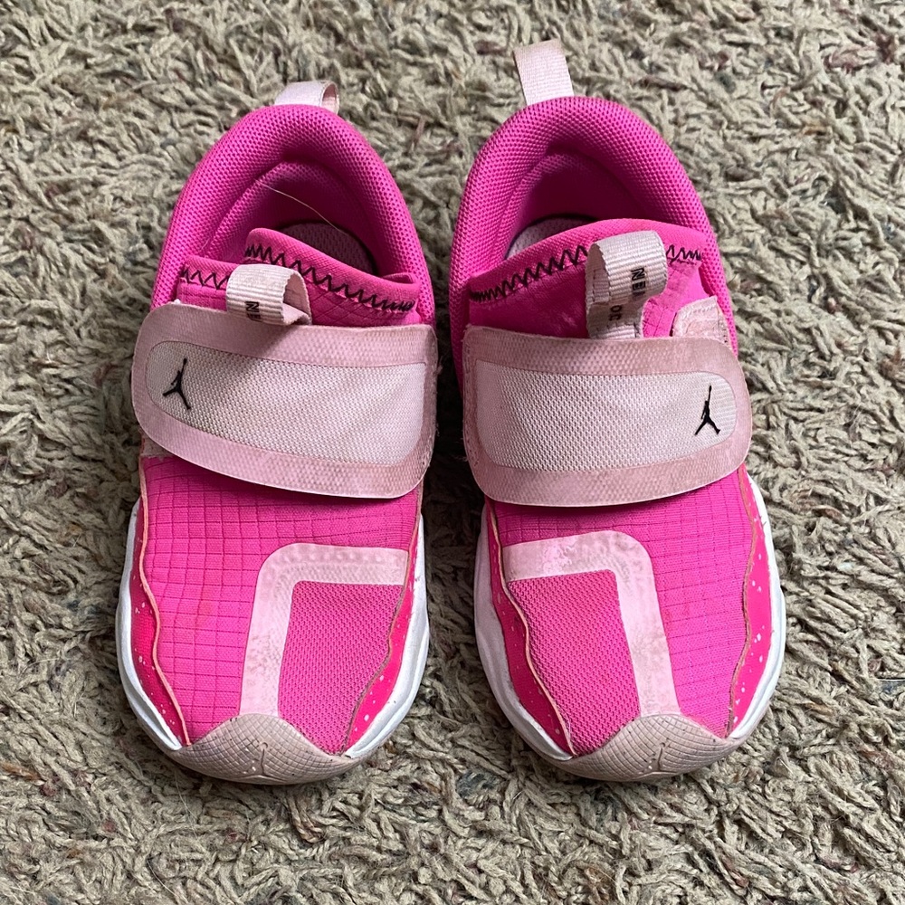 Air Jordan Toddler size 8 Pink Tennis Shoes